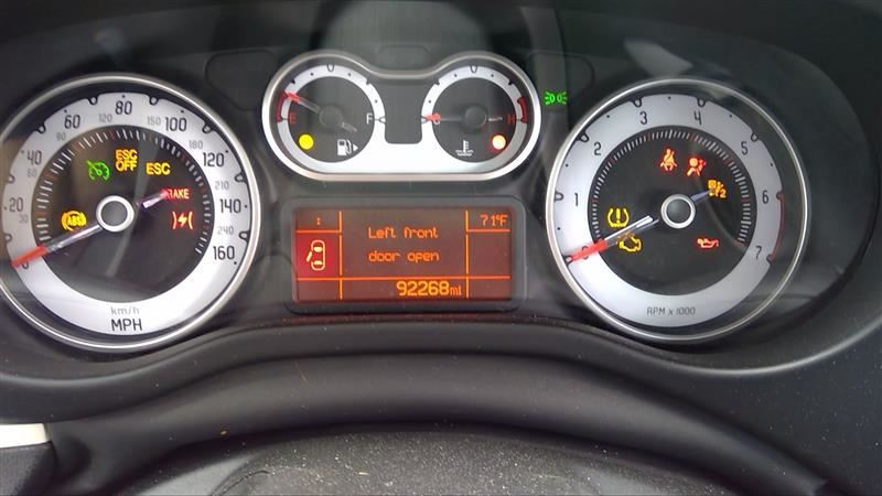 2014 Fiat 500L Pop 1.4 4DR 2WD Hatchback Speedometer Gauge Cluster A2C32923101