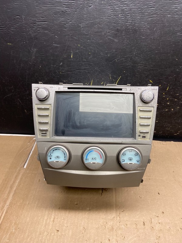 2007-2009 Toyota Camry Radio CD Player Screen Display Climate Control AB2014 DG