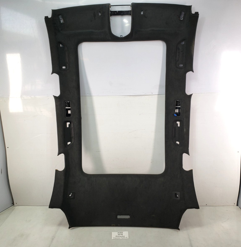 ✅11-18 OEM Porsche Cayenne Turbo S 958 Headliner Roof Trim Cover Black Alcantara