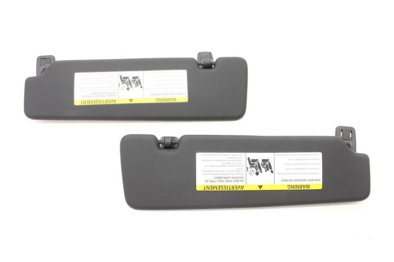 2020-2024 Toyota Supra AT 2.0L Black Left and Right Pair of Sun Visors 7456433