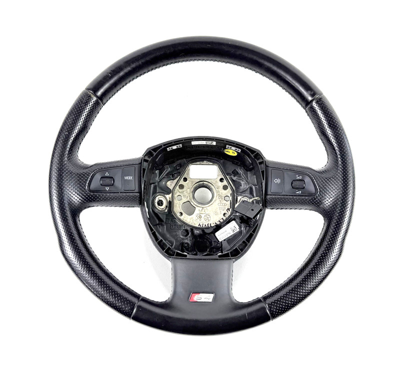 2005-2008 Audi S4 Leather Wrapped 3-Spoke Sport Steering Wheel OEM