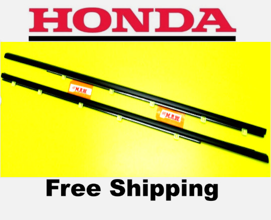 12-15 HONDA CIVIC COUPE 2DR DOOR MOLDING GLASS RUBBER SEAL Driver Passenger SIDE