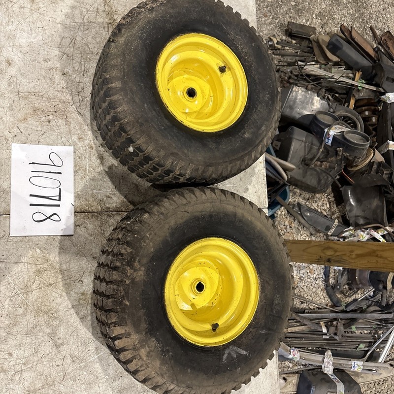 John Deere LA125 L108 LA155 L120 D105 D100 Tractor Rear Tires Wheels 20x8.00-8