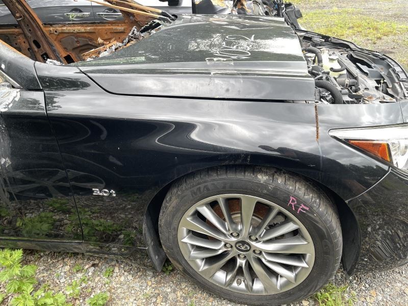 2014-2023 INFINITI Q50 RIGHT FENDER CUT NEEDS WELD USABLE BLACK PC:KH3 31K 54700