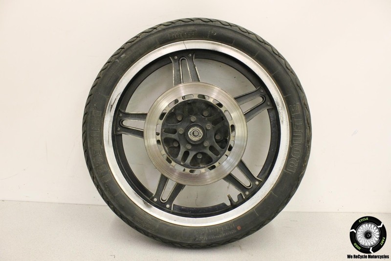 1982 Honda Nighthawk 450 Cb450sc Front Wheel Rim W Tire Brake Disc CB CB450 82