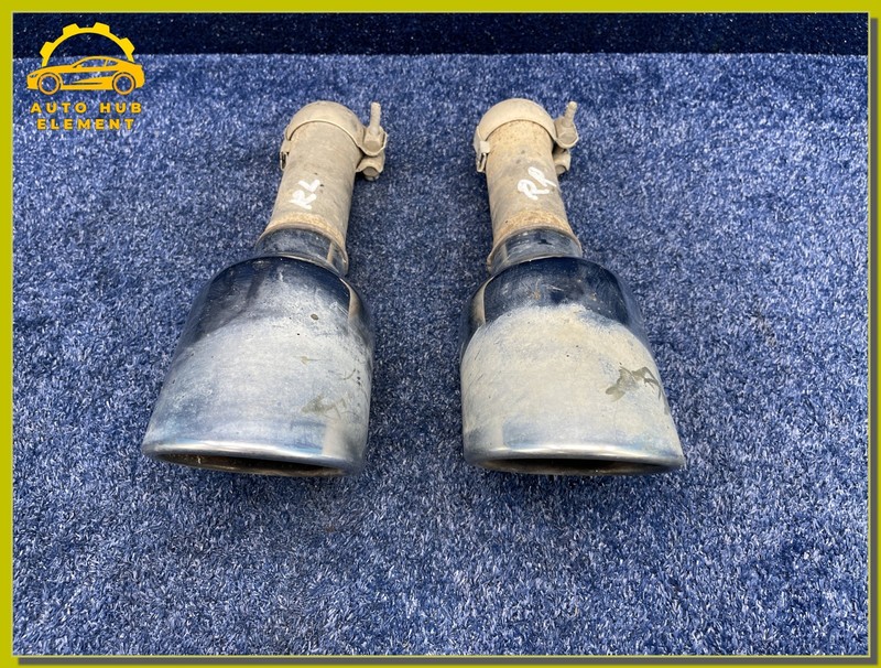 2019-2024 Ram 1500 Rear Dual Exhaust Tailpipe Chrome Tips Extensions Pair OEM