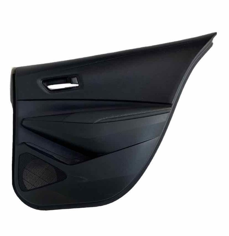 Toyota Corolla door panel trim 20 22 rear right black leather OEM 6763012R60C3