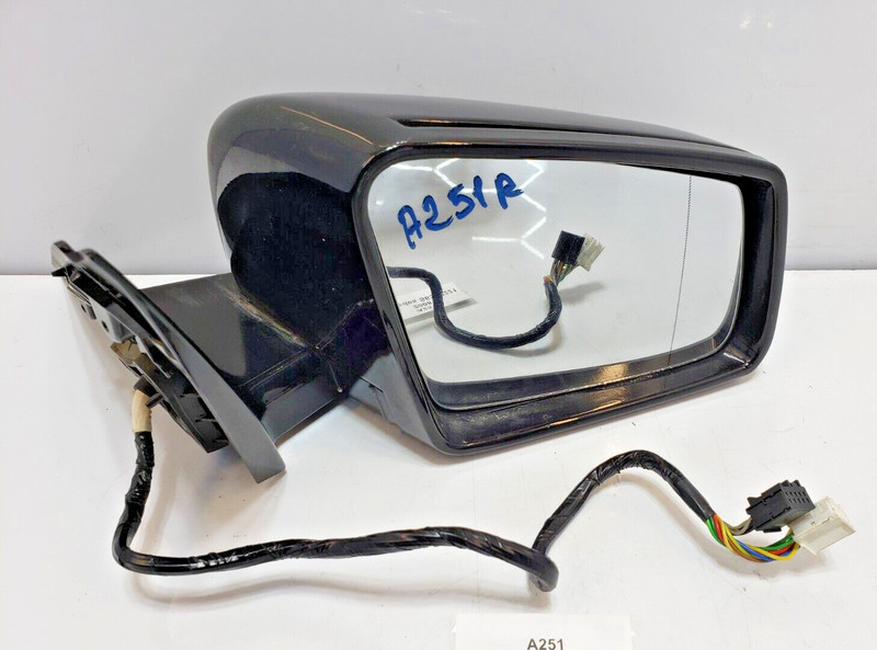 ✅ 10-13 OEM Mercedes W221 S550 S63 Front Passenger Side Mirror Assembly Black