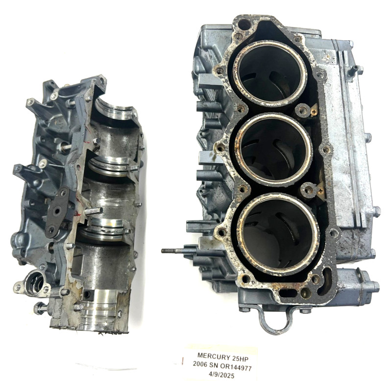 Yamaha 40 50 HP 2 Stroke Cylinder Block ASSY PN 6H4-15100-11-94 FRESHWATER!
