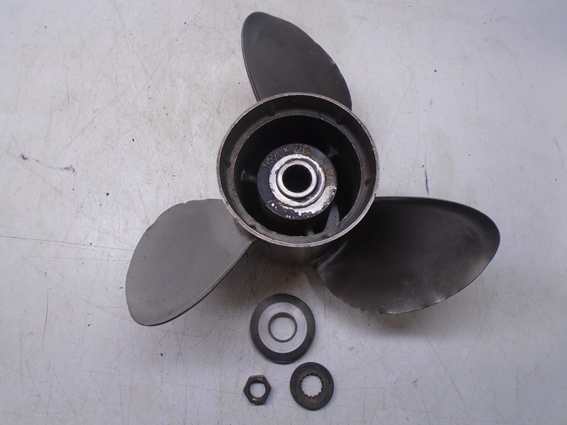 K3 Mercury Quicksilver 174815 14 1/2 x 21+Stainless Steel Propeller w/ Hub Kit
