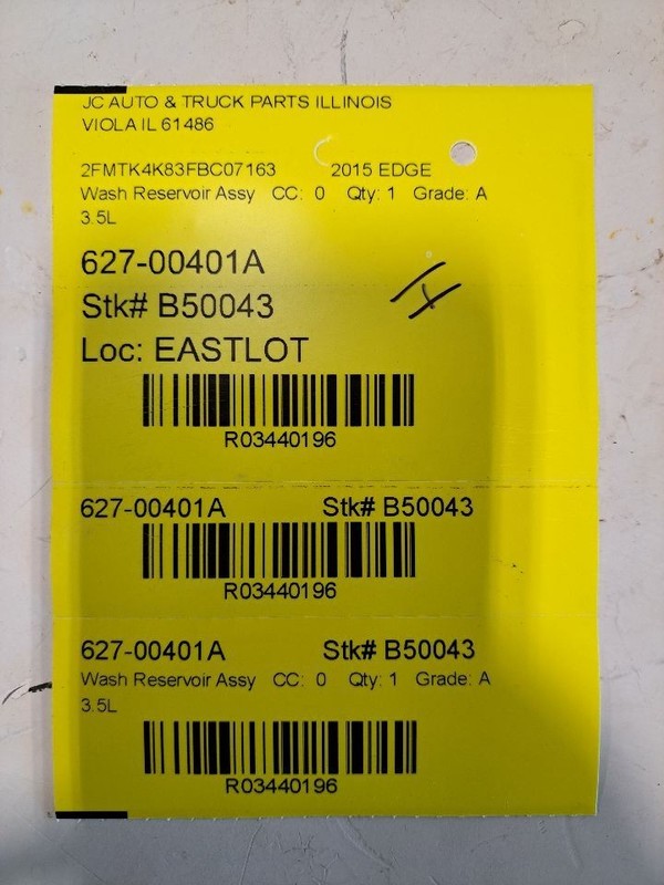 Wash Reservoir Fits 15 EDGE 3440196