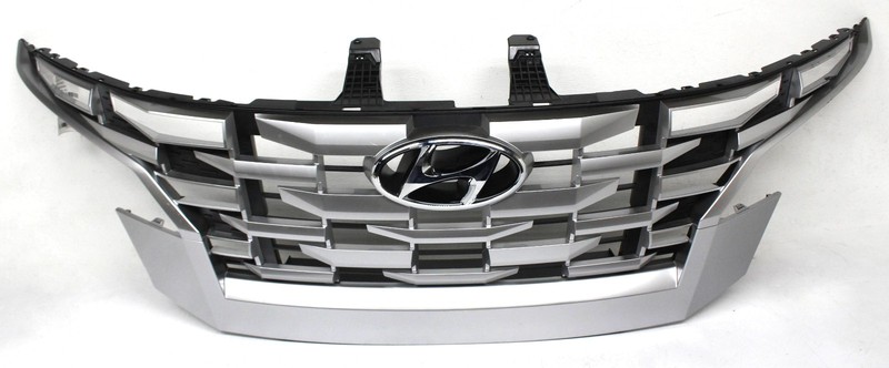 OEM Grille For Hyundai Santa Cruz Satin Chrome 86350-K5000, Chip, Scratches
