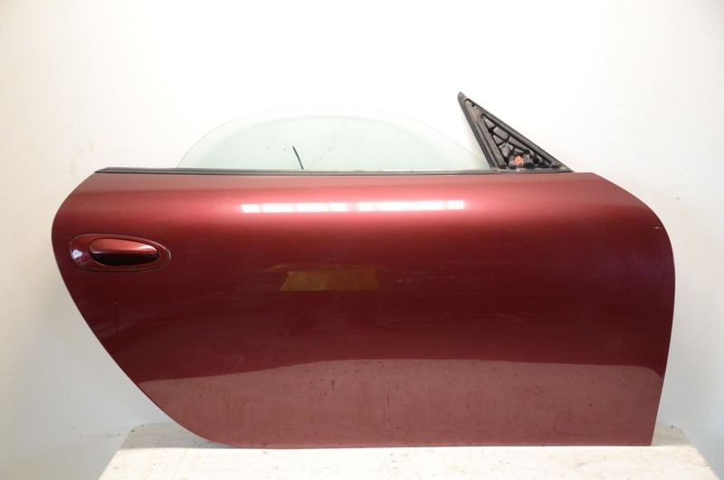 97-04 Porsche Boxster 2.7L Maroon Passenger Right Front Complete Door Assembly