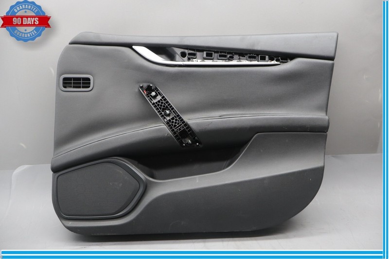 14-17 Maserati Ghibli Front Right Side Interior Door Panel Assembly Black Oem