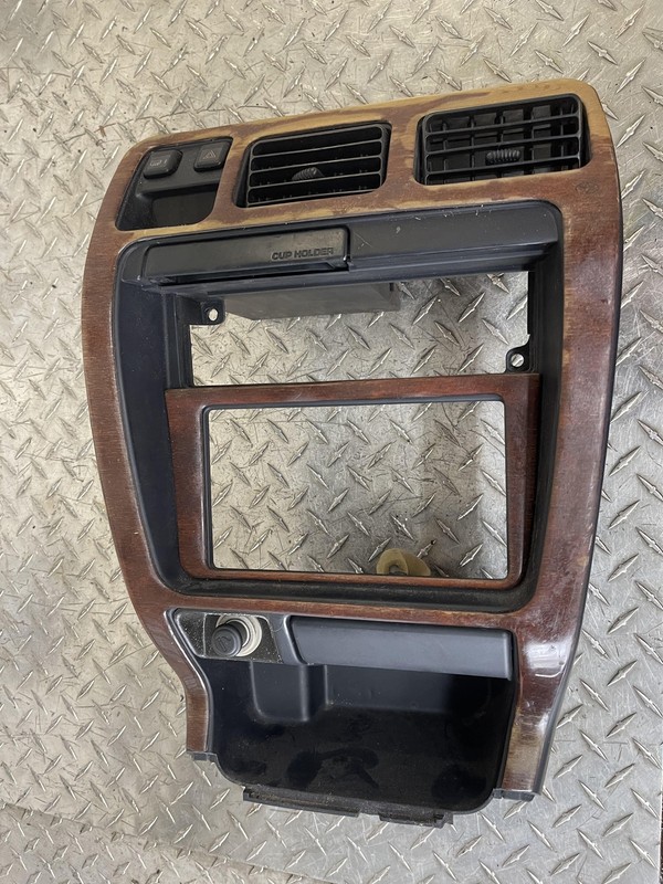 1996 1997 1998 Toyota 4runner 4 runner Radio Bezel Assembly Woodgrain.