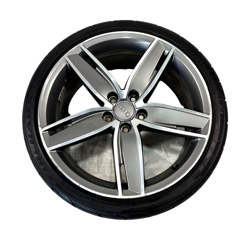 📌 15-20 AUDI S3/A3 8V GREY/CUT 5 SPOKE 19" INCH ALLOY WHEEL X1 8V0601025AS OEM