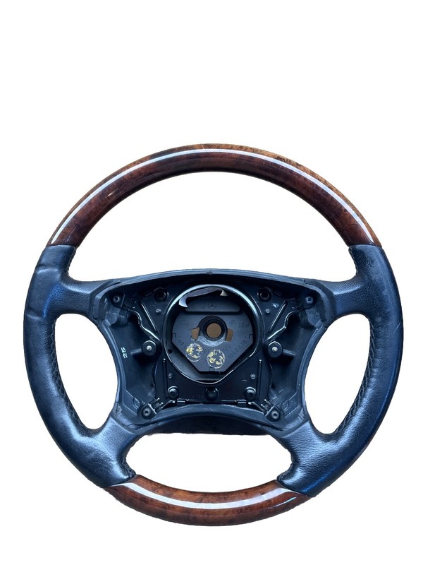 ✅ 00-06 Mercedes W220 S500 S430 CL500 4 Spoke Driver Steering Wheel Wood OEM ✅