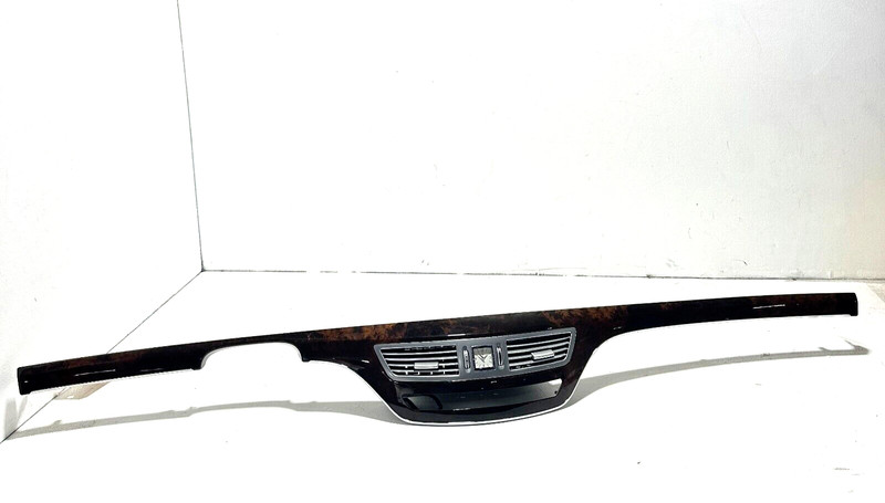 10-13 Mercedes S550 S450 S500 Center Dashboard Dash Panel Trim Molding Wood OEM