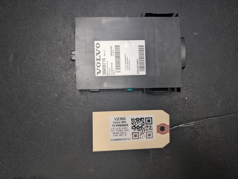 Tire Pressure Monitor TPMS Control Module 2015 Volvo S60 30659715 2014 - 2018