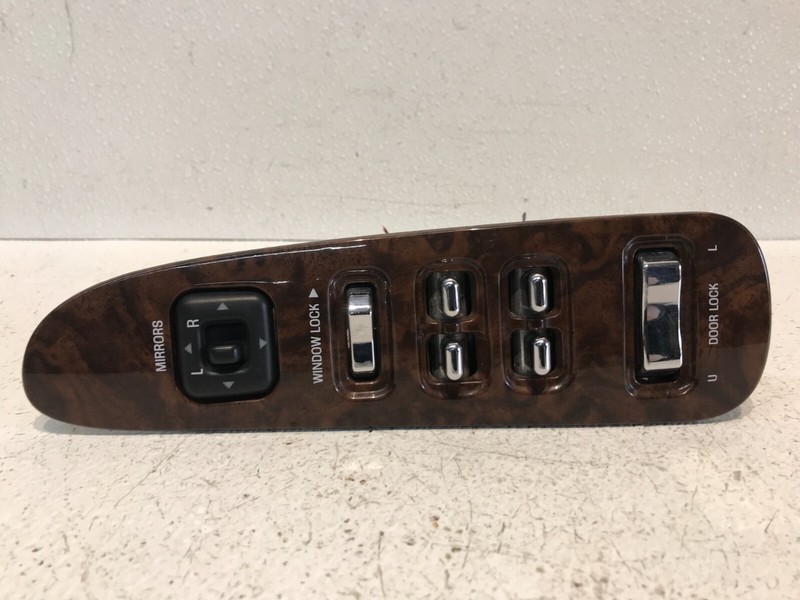 98-02 Town Car Front Left Driver Master Window Control Switch Woodgrain OEM