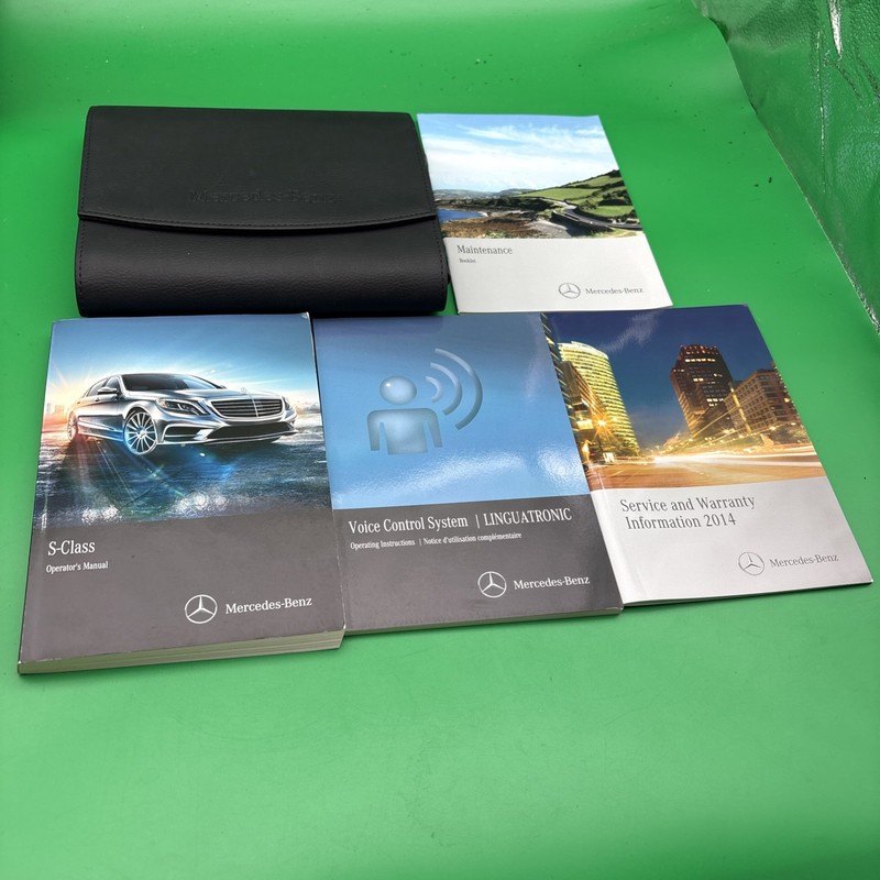2014 MERCEDES BENZ S CLASS OWNERS MANUAL Maintenance Service With Case Included