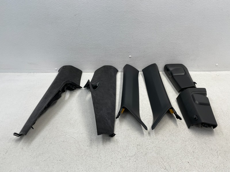 2012-2016 Porsche 991 911 Left Right A B C Pillar Trim Cover Set Black 1569 OEM