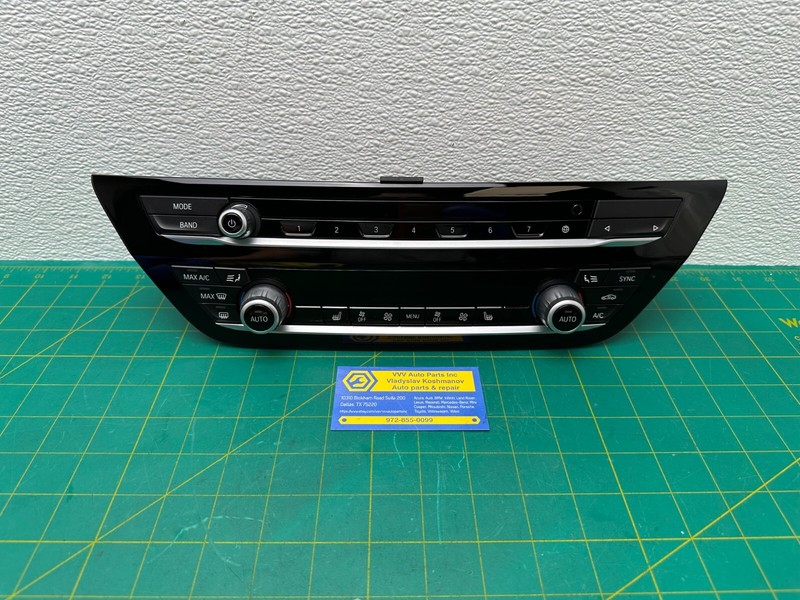 2022 BMW G30 HVAC HEATER A/C AUTO CLIMATE CONTROL RADIO SWITCH PANEL OEM 5A48006