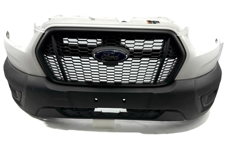 2020-2024 Ford Transit Front White Bumper Assembly W/o Camera WO/ Fog Gauge OEM