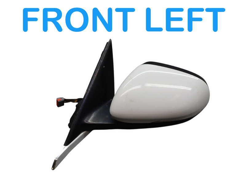 10-15 Jaguar XFR XF X250 Front Left Driver Side Mirror Blue w/ Blind Spot Oem