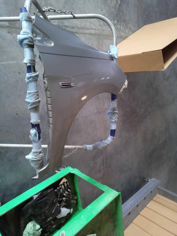 2018 Mitsubishi Mirage Right Fender Silver 135K Miles OEM Replacement Part