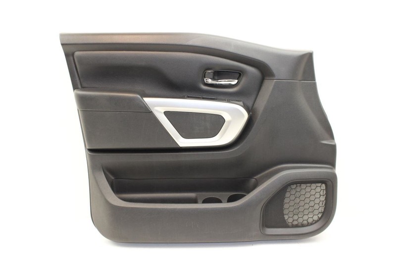 Black Driver Left Front Door Trim Panel Fits 20-23 TITAN