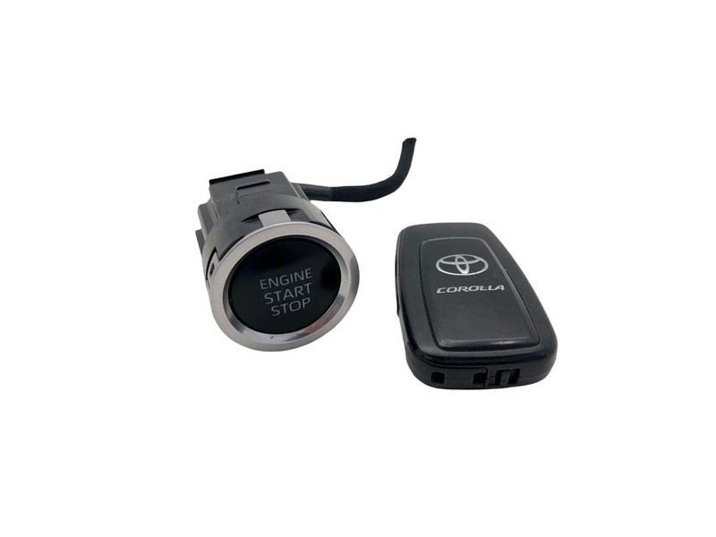 2020-2023 Toyota Corolla Ignition Push Button Switch With Key Black/Silver