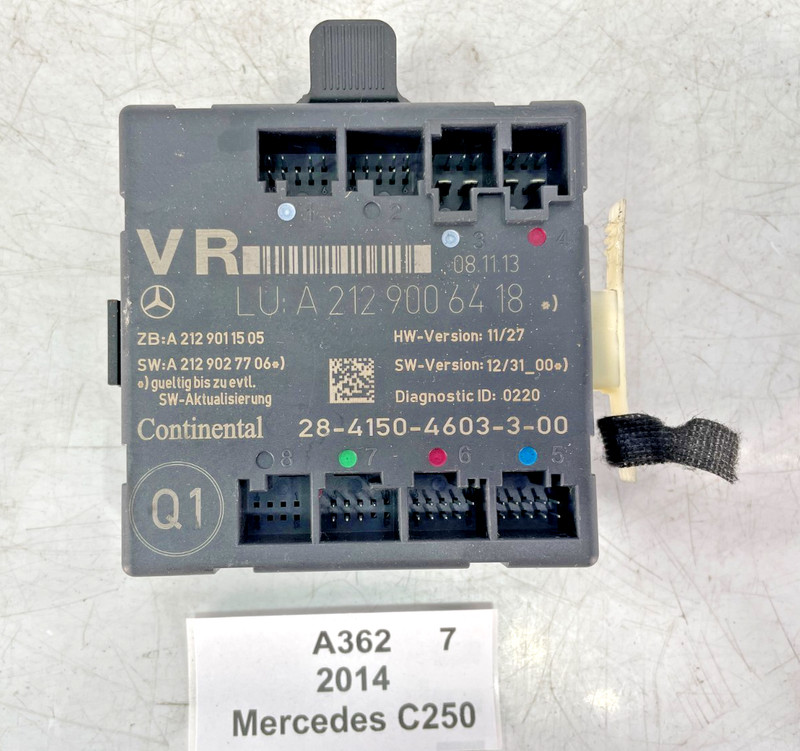 ✅ 08-18 OEM Mercedes W204 C250 Front Left Driver Side Door Control Module Unit
