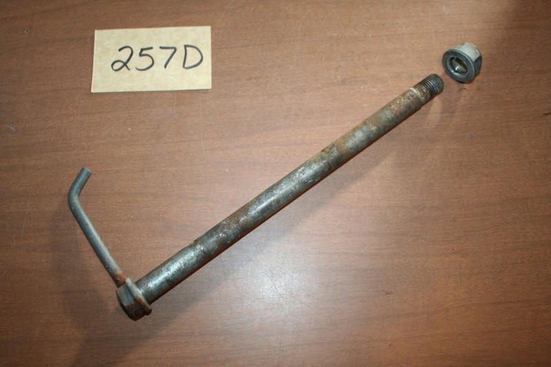 1986 Kawasaki KDX 200 Front Axle Shaft Bolt Nut OEM 86 A