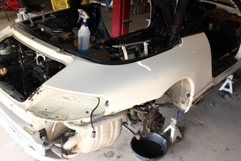 99-05 Porsche 911 Carrera 4 White Passenger Right Rear Quarter Panel Assembly
