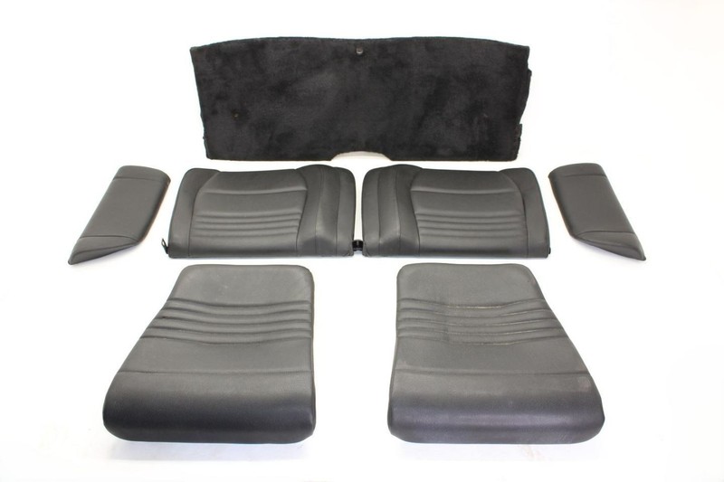 99-01 Porsche 911 Carrera 4 Black Rear Seat Set with Trim 99652271101