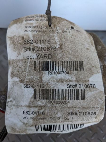 AC Compressor Fits 14-16 DART 1030704
