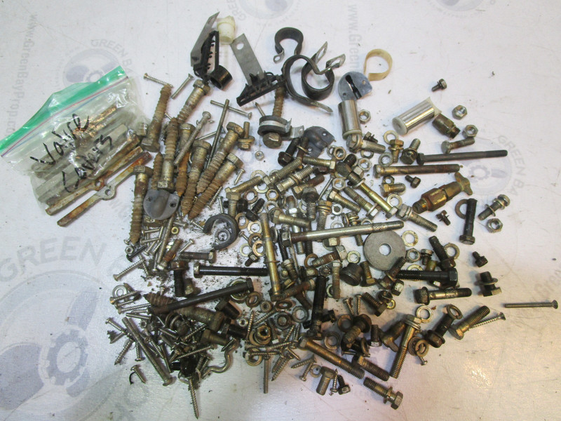 1985 OMC Stringer GM 5.0L Stern Drive Misc. Nuts Bolts Screws Washers Hardware