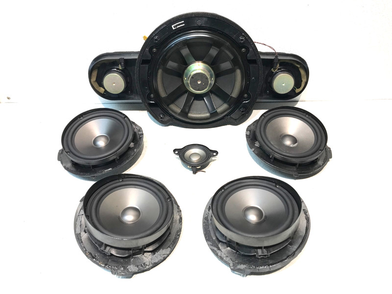 03-06 W211 MERCEDES E500 DOOR DASH SHELF SUBWOOFER REAR SPEAKER SET 6