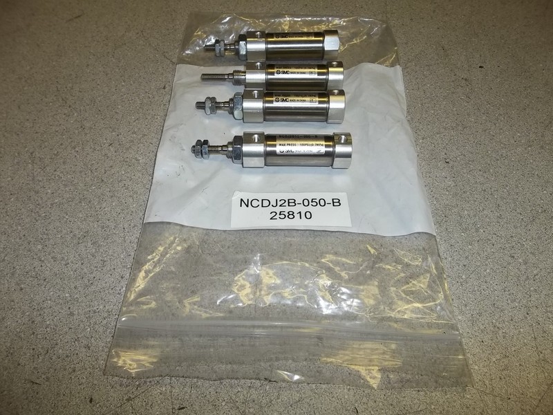 Lot of 4 SMC Pneumatic Air Cylinders 25810 NCDJ2B-505-B *FREE SHIPPING*