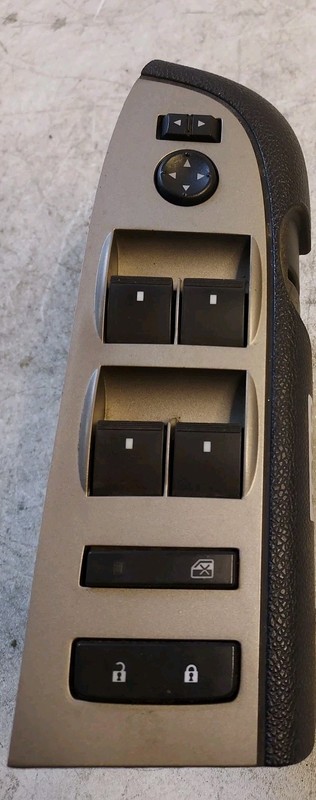 07-13 Silverado Extended Cab Black Silver Master Power Window Lock Switch OEM