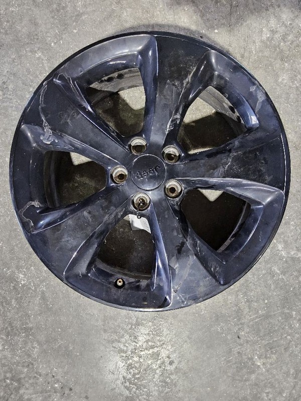 2016-2023 Jeep Cherokee Wheel Rim 18x7 5 Solid Spoke Black Opt WDP