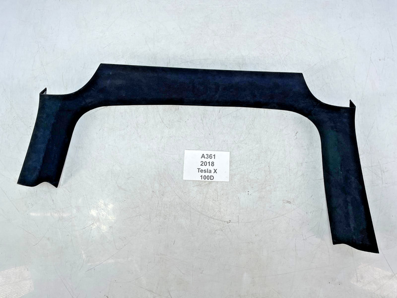 ✅ 16-20 OEM Tesla Model X Rear Left Driver Falcon Door Upper Ultrasuede Trim