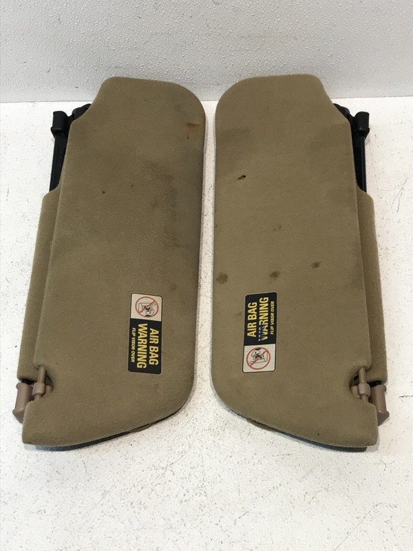 1995-2001 Ford Explorer Left LH RH Right Driver Passenger Sun Visor Pair Beige