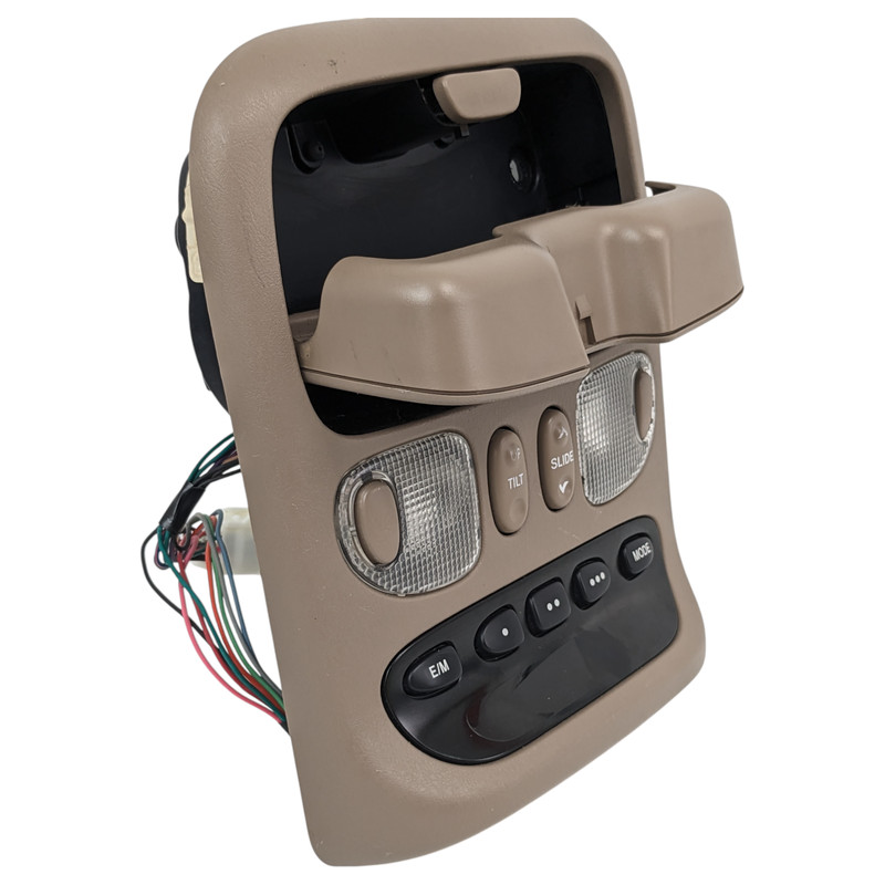 2001-2007 Toyota Sequoia Limited Over Head Console Brown Dome Light Storage OEM