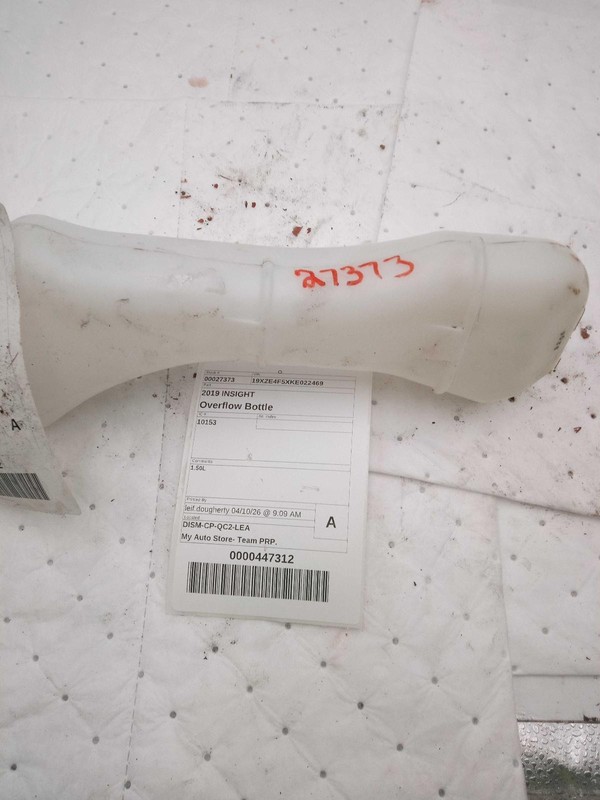 2019 Honda Insight Engine Coolant Reservoir Red OEM 1.5L 73000 Miles