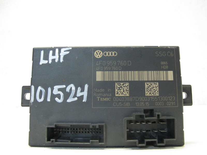 09-15 AUDI 4L Q7 C6 A6 SEDAN MEMORY SEAT CONTROL MODULE FRONT LEFT OEM 101524
