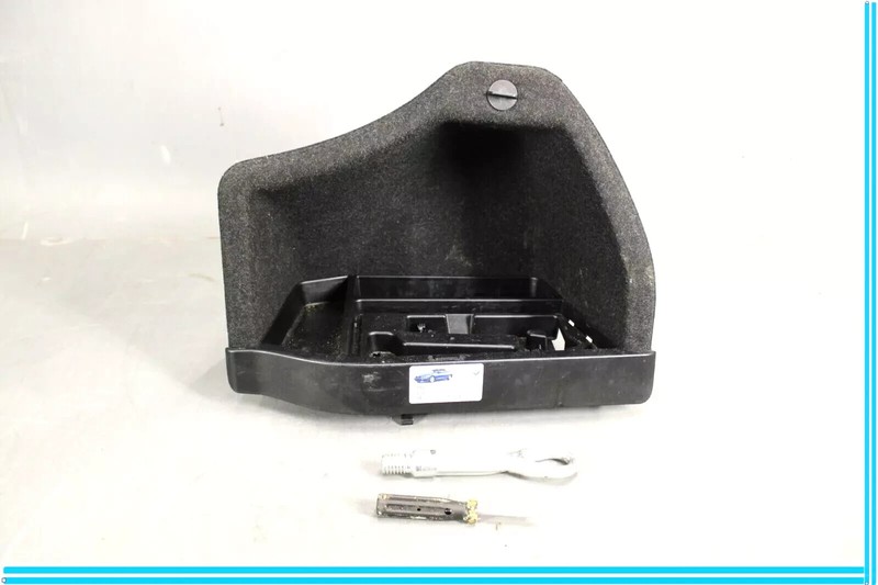 12-18 BMW 320i 328i F30 Trunk Battery Cover Trim Compartment W/ Tool OEM