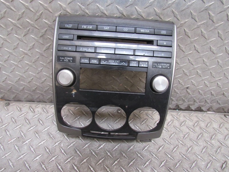 2008 MAZDA 5 RADIO CD PLAYER CLIMATE TRIM BEZEL 2.3L