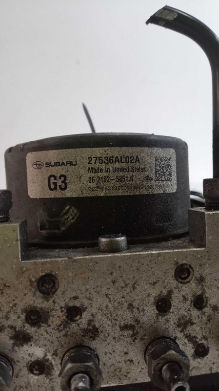 2016 Subaru Legacy ABS Pump & Motor Assembly OEM 27596AL02A 92K Miles